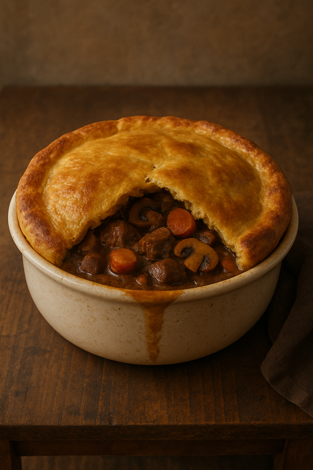 Beef & Guinness Pie